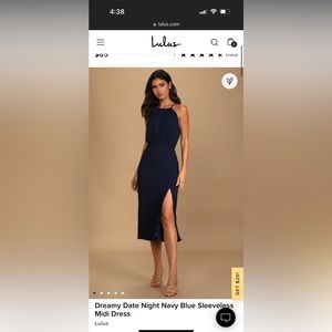 Lulus navy dress, medium, great condition - only worn once
